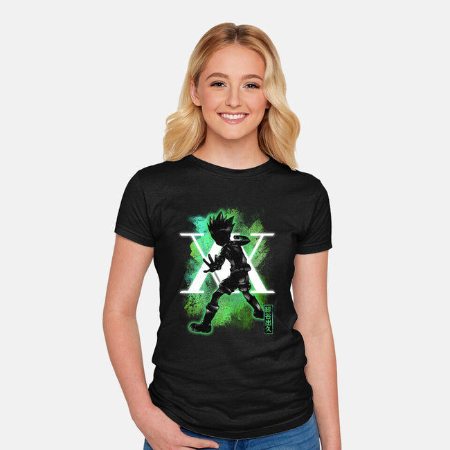 Cosmic Hunter-womens fitted tee-fanfreak1