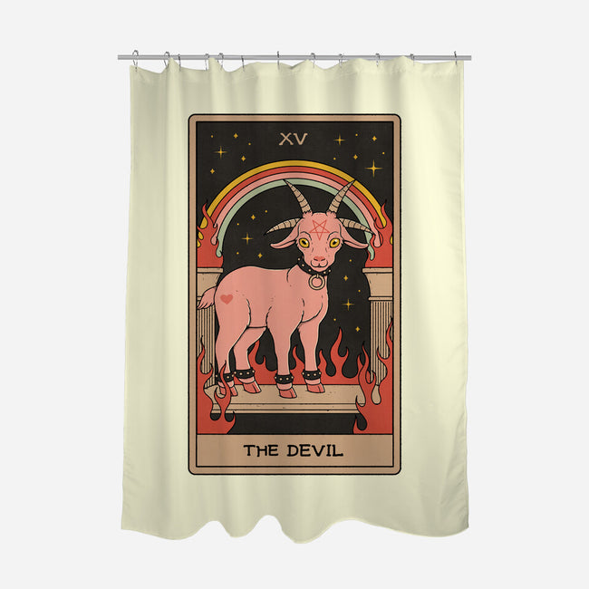 The Devil-none polyester shower curtain-Thiago Correa