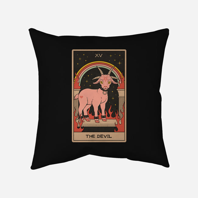 The Devil-none removable cover w insert throw pillow-Thiago Correa