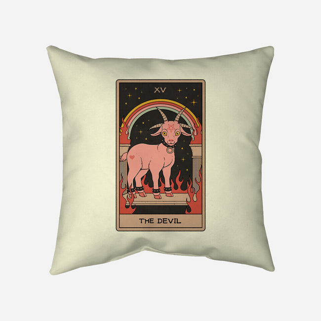 The Devil-none removable cover w insert throw pillow-Thiago Correa