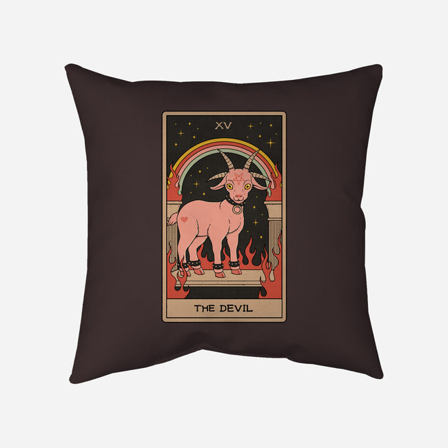 The Devil-none removable cover w insert throw pillow-Thiago Correa