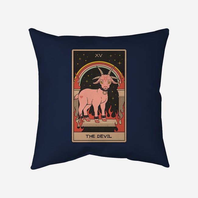 The Devil-none removable cover w insert throw pillow-Thiago Correa