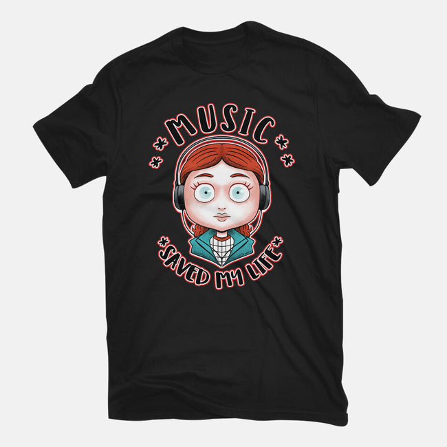 Music Saved My Life-mens basic tee-Andriu