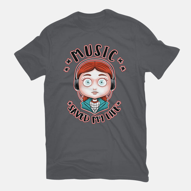 Music Saved My Life-mens basic tee-Andriu