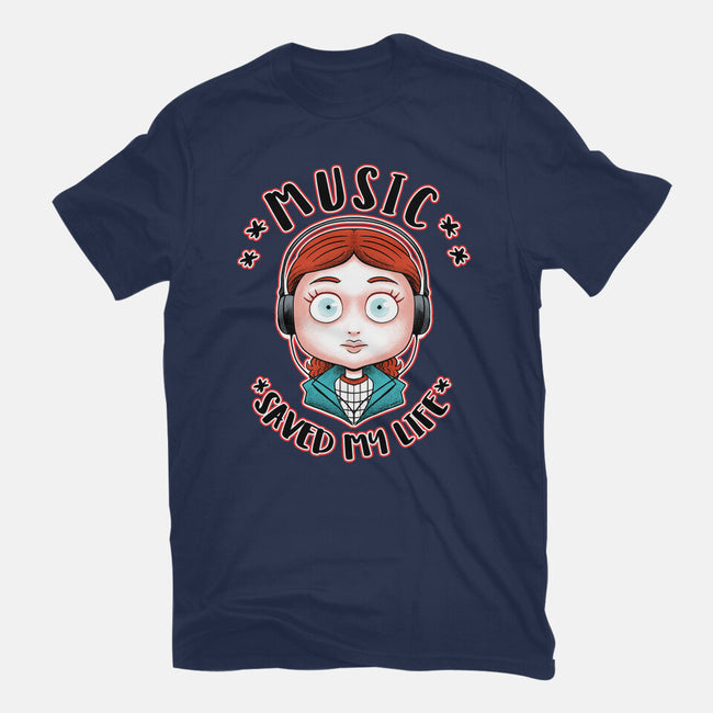 Music Saved My Life-mens basic tee-Andriu
