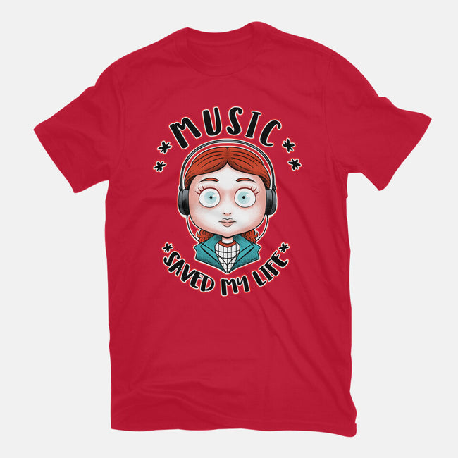 Music Saved My Life-mens basic tee-Andriu