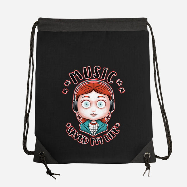 Music Saved My Life-none drawstring bag-Andriu