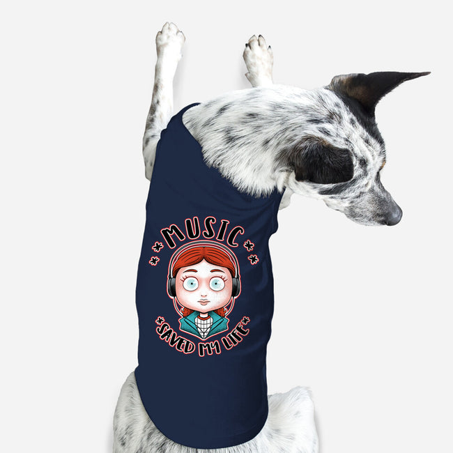 Music Saved My Life-dog basic pet tank-Andriu