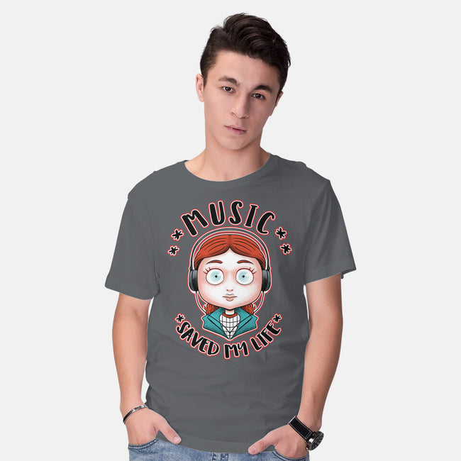 Music Saved My Life-mens basic tee-Andriu