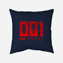 Number One-none removable cover throw pillow-demonigote