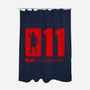 Number Eleven-none polyester shower curtain-demonigote