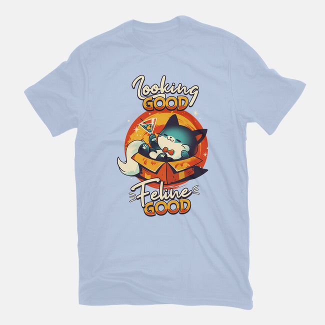 Feline Good-womens fitted tee-Snouleaf