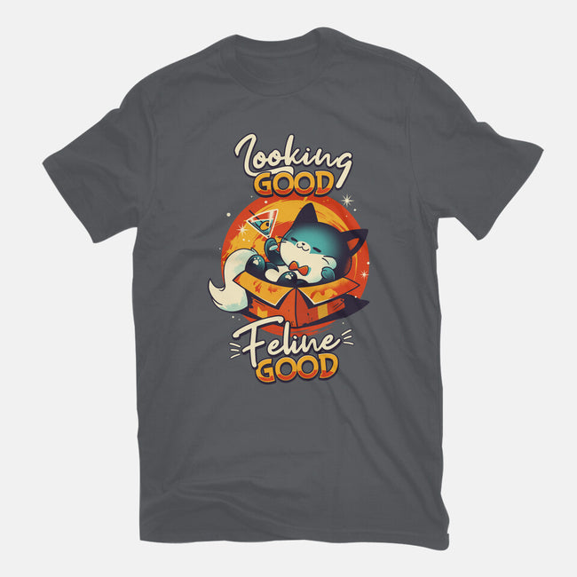 Feline Good-womens fitted tee-Snouleaf