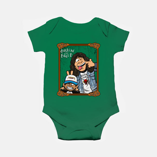 Dustin And Eddie-baby basic onesie-Boggs Nicolas