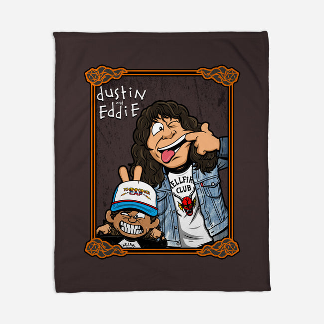 Dustin And Eddie-none fleece blanket-Boggs Nicolas