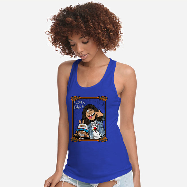 Dustin And Eddie-womens racerback tank-Boggs Nicolas