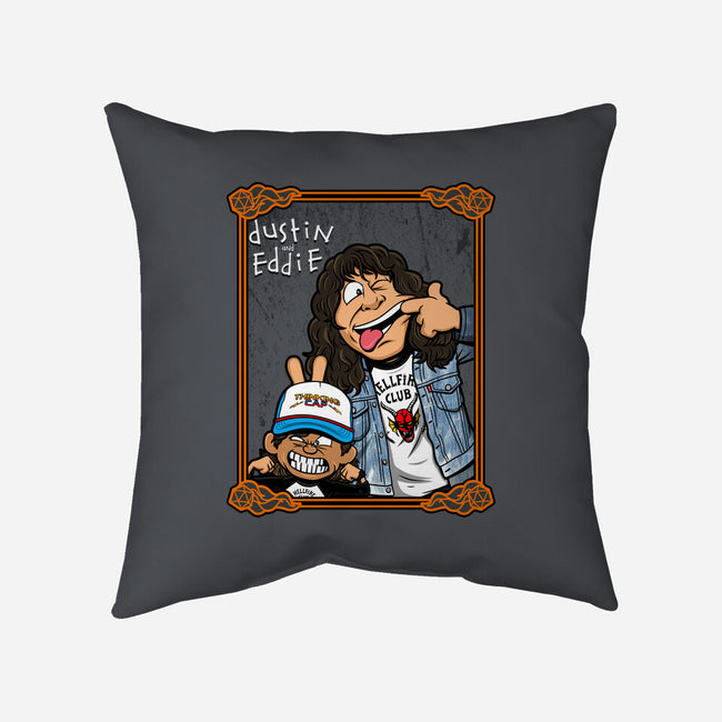 Dustin And Eddie-none removable cover w insert throw pillow-Boggs Nicolas