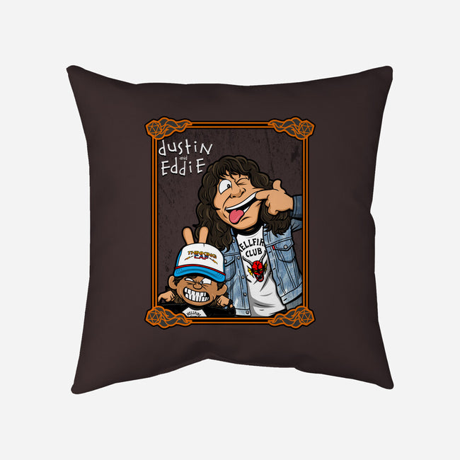 Dustin And Eddie-none removable cover w insert throw pillow-Boggs Nicolas