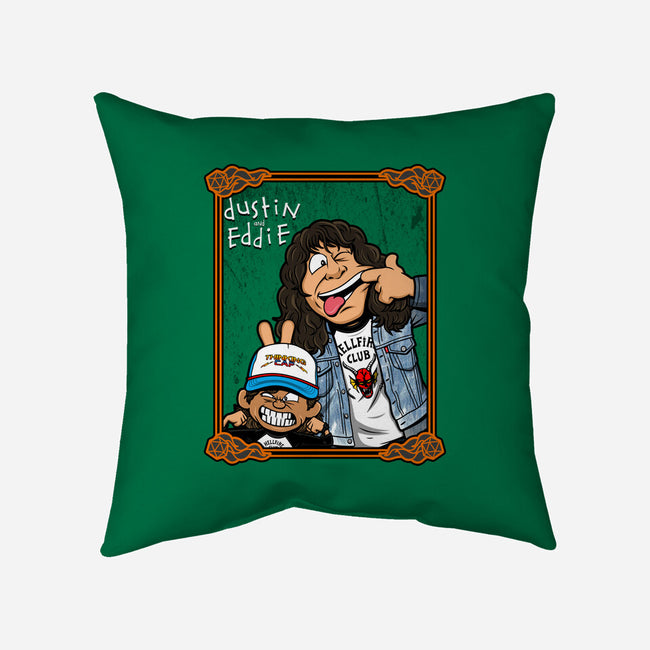 Dustin And Eddie-none removable cover w insert throw pillow-Boggs Nicolas