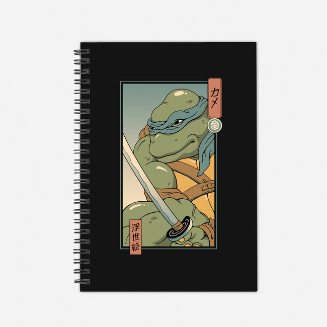 Blue Kame Ninja-none dot grid notebook-vp021