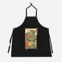 Red Kame Ninja-unisex kitchen apron-vp021