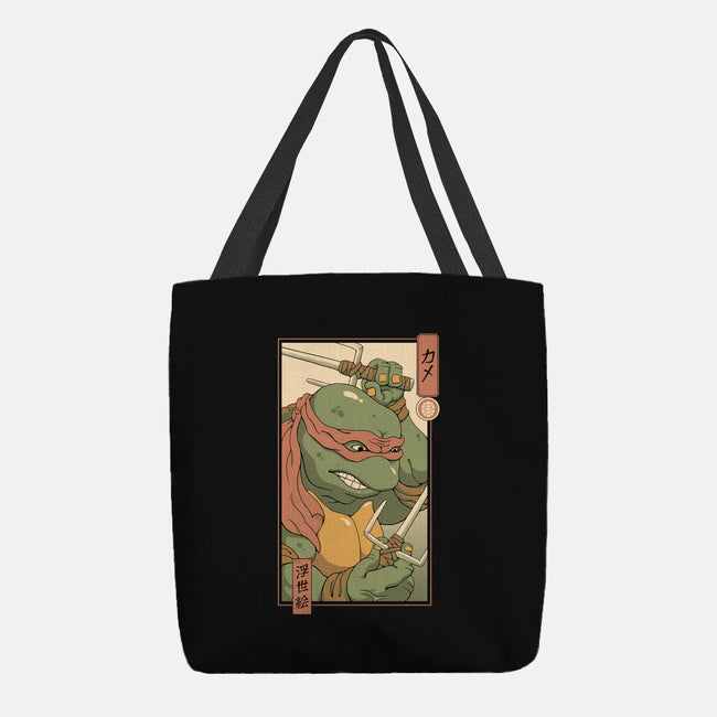 Red Kame Ninja-none basic tote bag-vp021