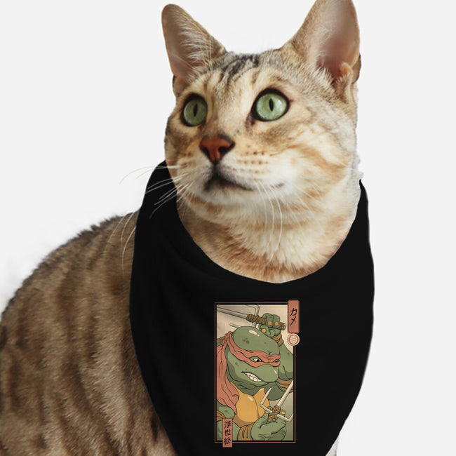 Red Kame Ninja-cat bandana pet collar-vp021