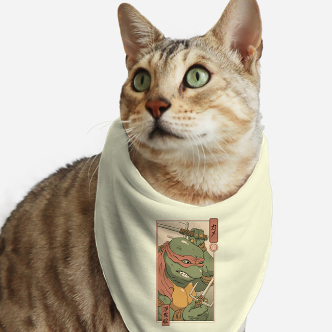 Red Kame Ninja-cat bandana pet collar-vp021