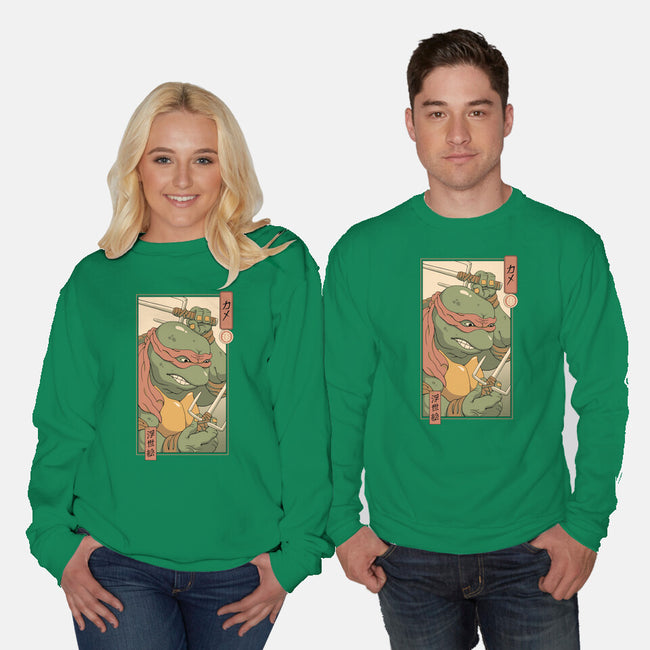Red Kame Ninja-unisex crew neck sweatshirt-vp021