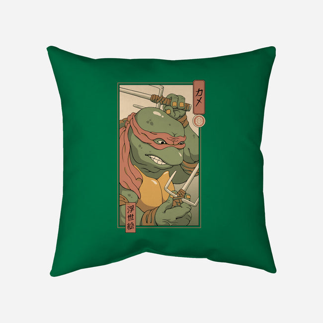 Red Kame Ninja-none removable cover throw pillow-vp021