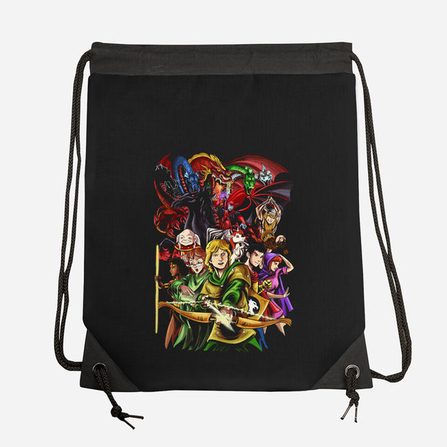 DND Fantasy-none drawstring bag-Conjura Geek
