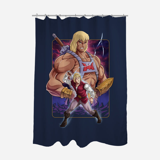 Giant Of The Universe-none polyester shower curtain-Nihon Bunka