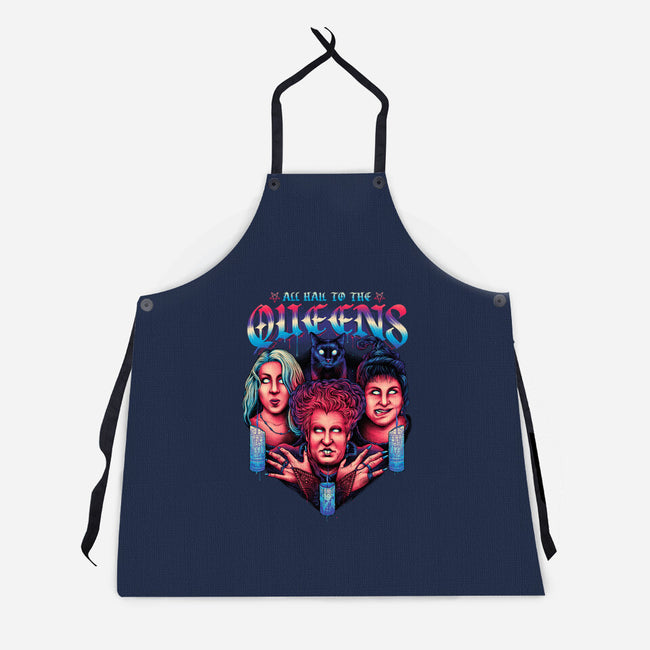 Queens of Halloween-unisex kitchen apron-glitchygorilla