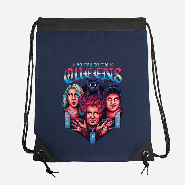 Queens of Halloween-none drawstring bag-glitchygorilla