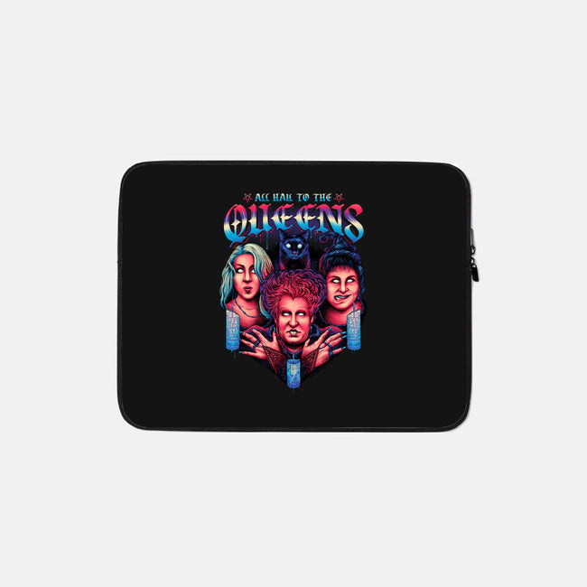 Queens of Halloween-none zippered laptop sleeve-glitchygorilla