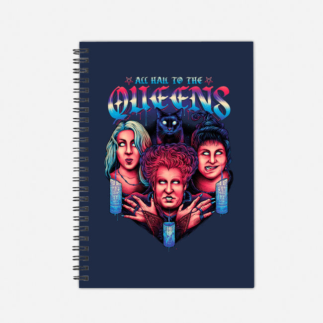 Queens of Halloween-none dot grid notebook-glitchygorilla