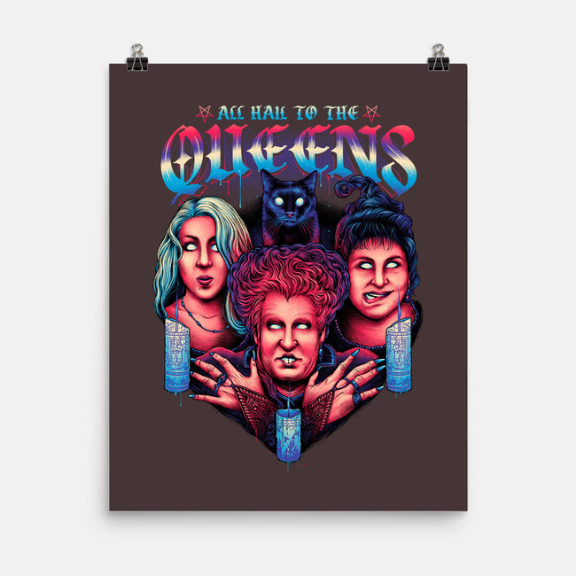 Queens of Halloween-none matte poster-glitchygorilla