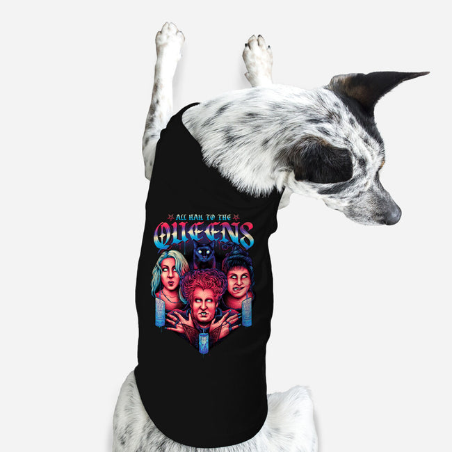 Queens of Halloween-dog basic pet tank-glitchygorilla