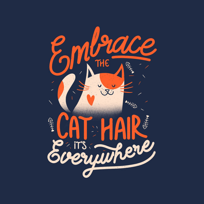Embrace The Cat Hair-womens fitted tee-eduely