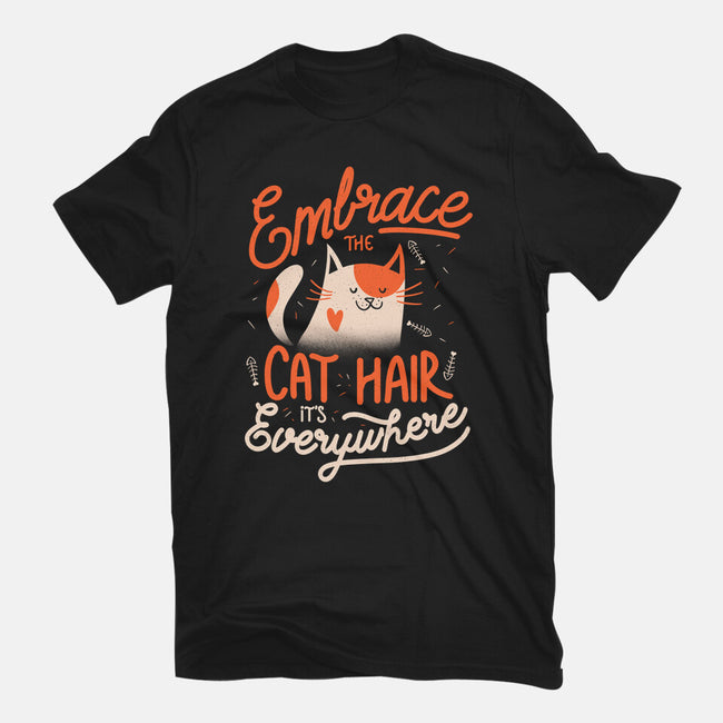 Embrace The Cat Hair-womens fitted tee-eduely