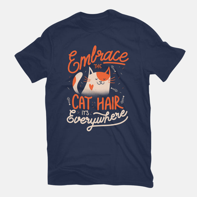 Embrace The Cat Hair-womens fitted tee-eduely