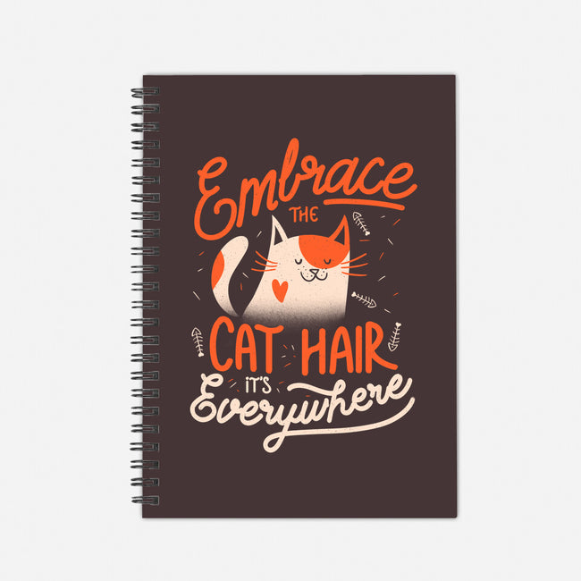 Embrace The Cat Hair-none dot grid notebook-eduely