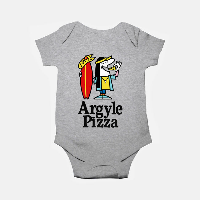 Argyle Pizza-baby basic onesie-demonigote