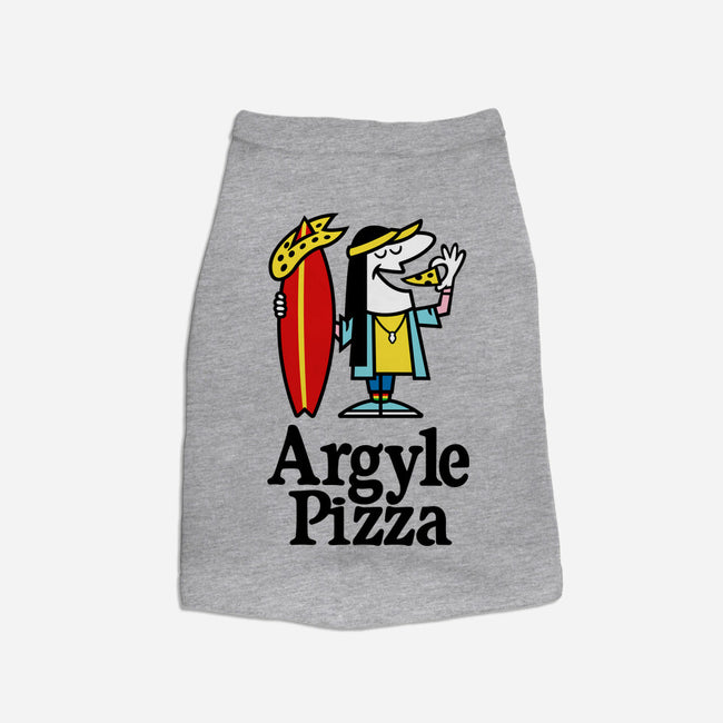 Argyle Pizza-dog basic pet tank-demonigote