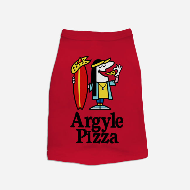 Argyle Pizza-dog basic pet tank-demonigote