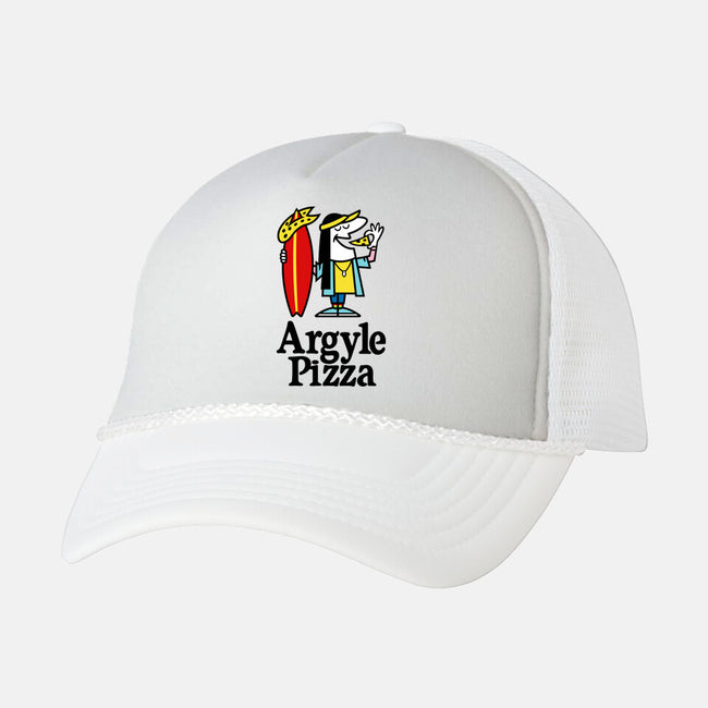 Argyle Pizza-unisex trucker hat-demonigote