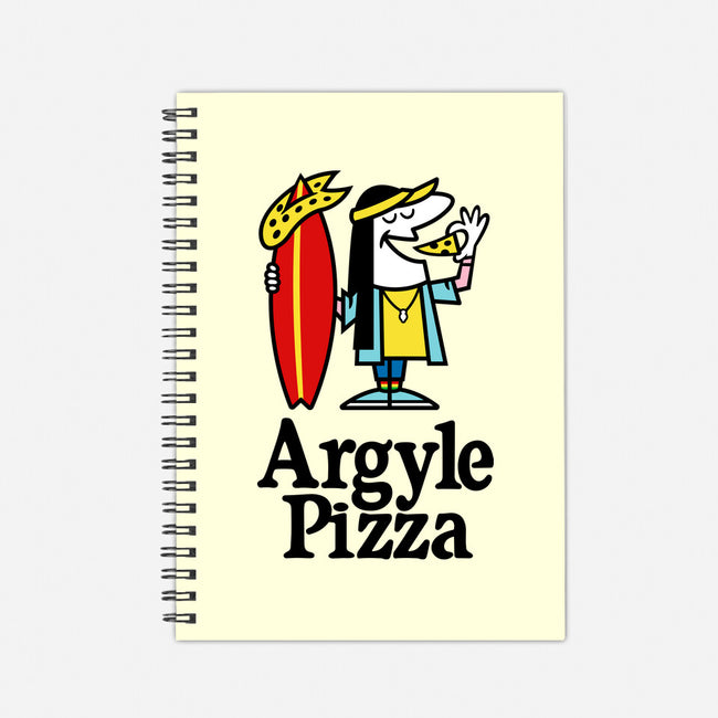 Argyle Pizza-none dot grid notebook-demonigote