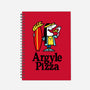 Argyle Pizza-none dot grid notebook-demonigote