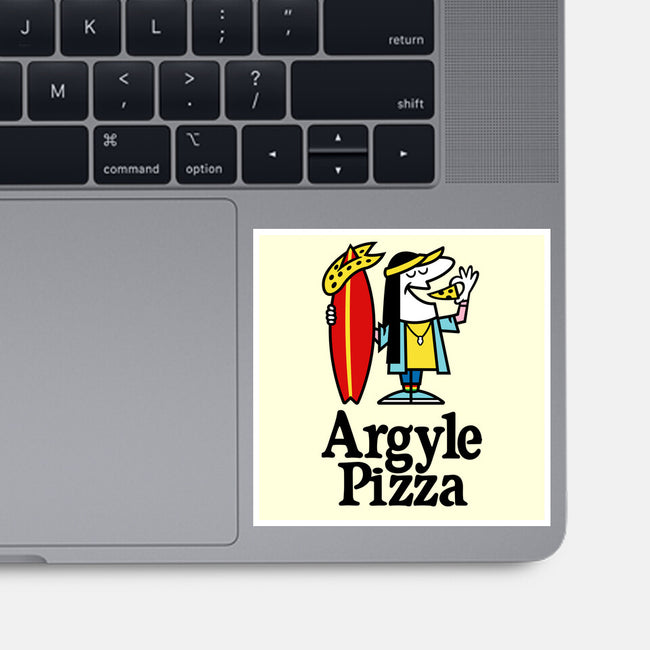 Argyle Pizza-none glossy sticker-demonigote