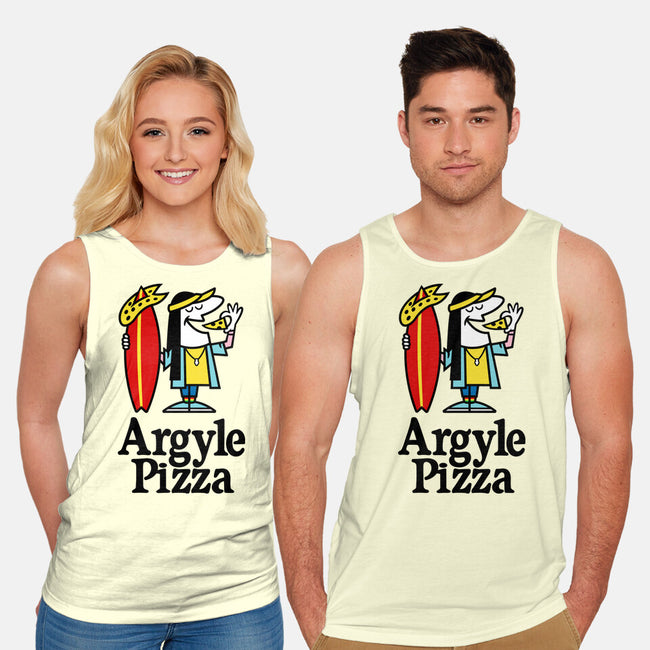 Argyle Pizza-unisex basic tank-demonigote